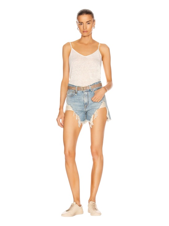 R13 Pants - R13 Shredded Slouch Denim Shorts in Tilly Size 26